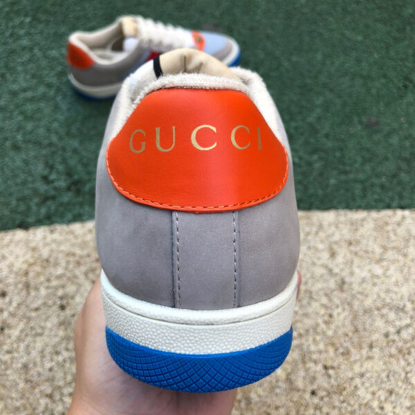 Gucci Low Top Gray Orange Blue - Image 5