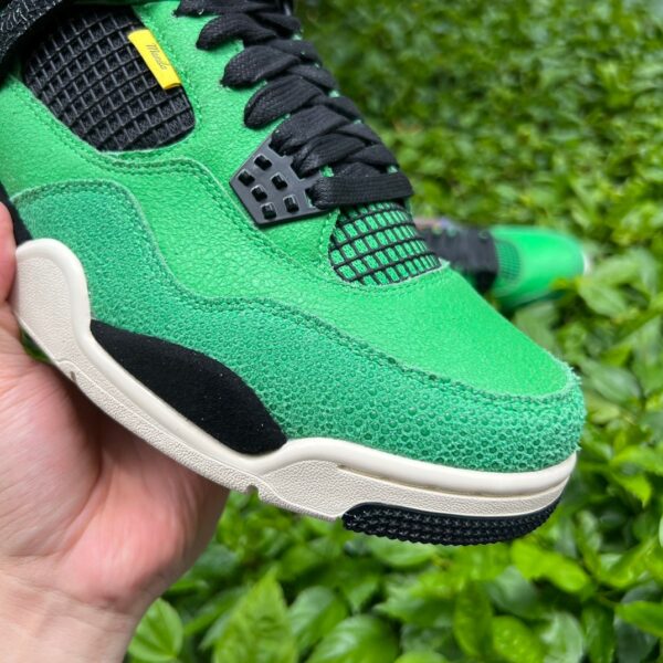 AJ4 duck black and green Air Jordan 4 Manila Manila retro basketball shoes black and green - Image 15