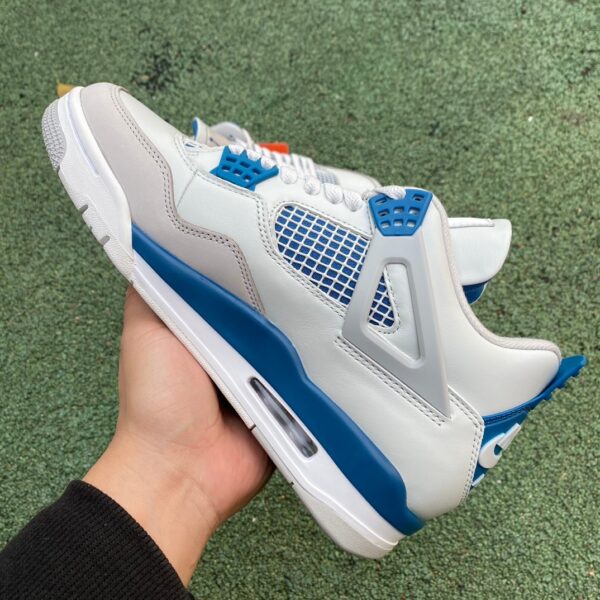 AJ4 white blue "Military Blue" 2024 white blue FV - Image 3