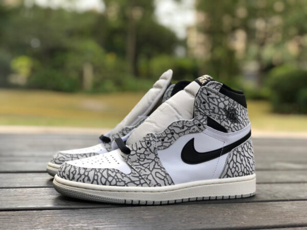 White Cement Burst Pattern Air Jordan