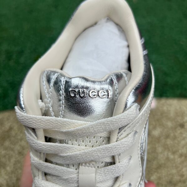 Gucci Dad Shoes 2.0 Silver Leather - Image 8