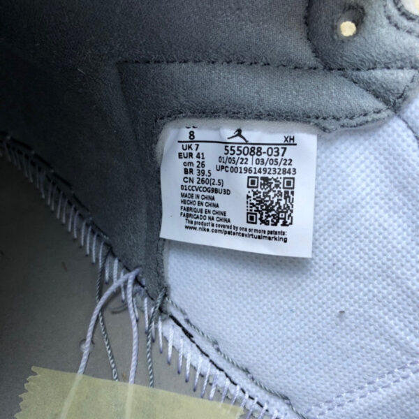 Gray And White Stealth Air Jordan - Image 8