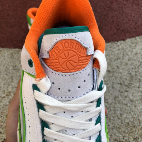 White Green Orange Titan x Air Jordan - Image 9