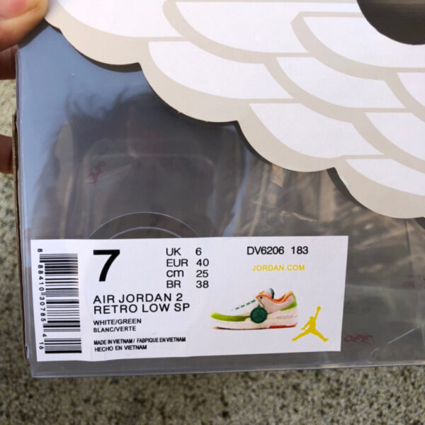 White Green Orange Titan x Air Jordan - Image 8