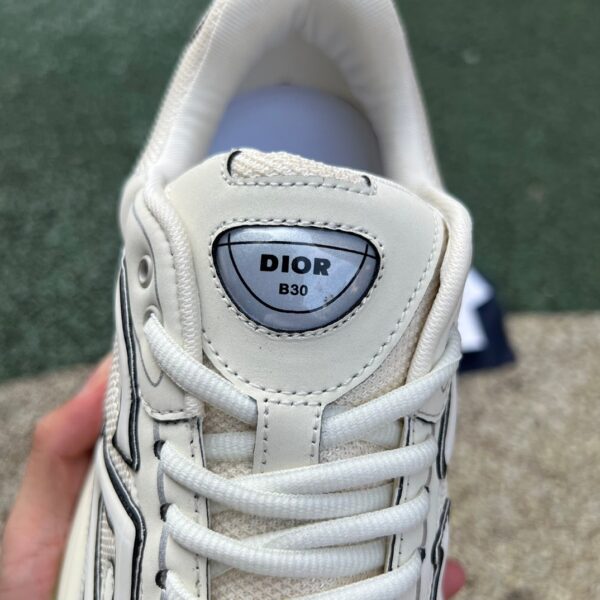 Dior B30 Off-White Green Mesh Fabric - Image 7
