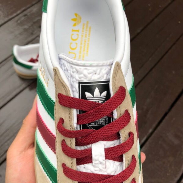 Gucci Co-Branded Adidas White Brown - Image 9