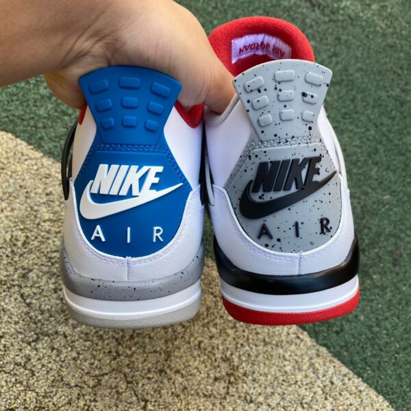 AJ4 Yuanyang⚡️produced by ljr💥 What The AJ4 red and blue Yuanyang basketball shoes CI1184-146 - Image 6