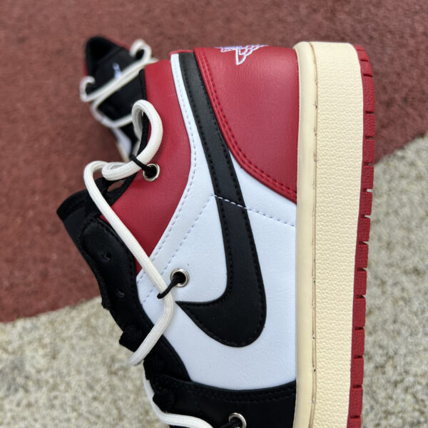 Black And White Red Air Jordan - Image 5