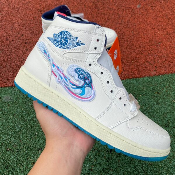 White Pink Blue Air Jordan "Pebble Beach" - Image 11