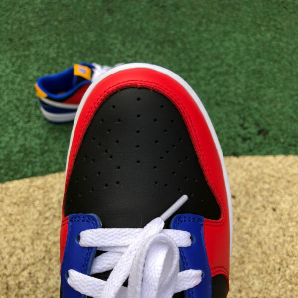 Dunk Black Red Blue Yellow Stitching - Image 9