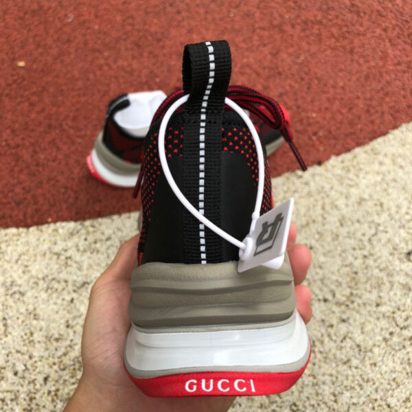 Gucci Running Shoes Black And Red - Image 5