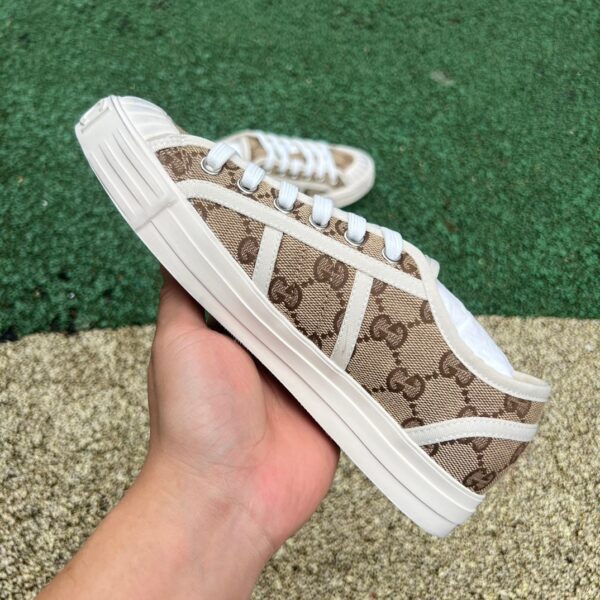 GUCCI Canvas Shoes Beige Brown - Image 5