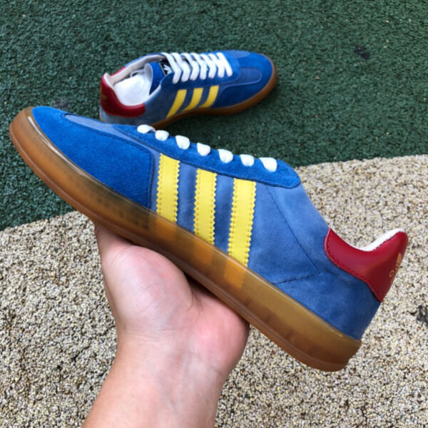 Gucci Co-Branded Adidas Blue Brown - Image 3