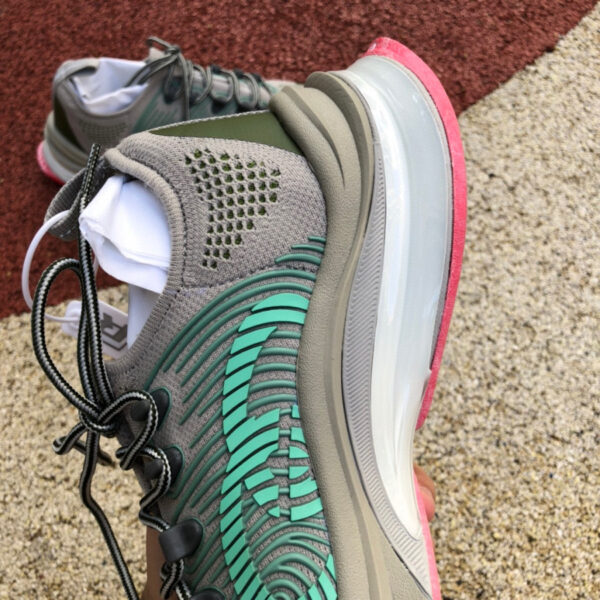 Gucci Running Shoes Gray Pink Green - Image 10