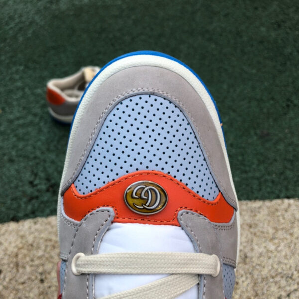 Gucci Low Top Gray Orange Blue - Image 7