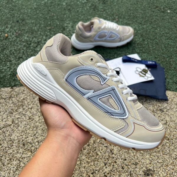 Dior B30 Beige Gray Mesh Fabric - Image 7