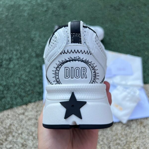 Dior White and Black Chrono round toe lace-up sports running shoes life casual shoes - Image 7