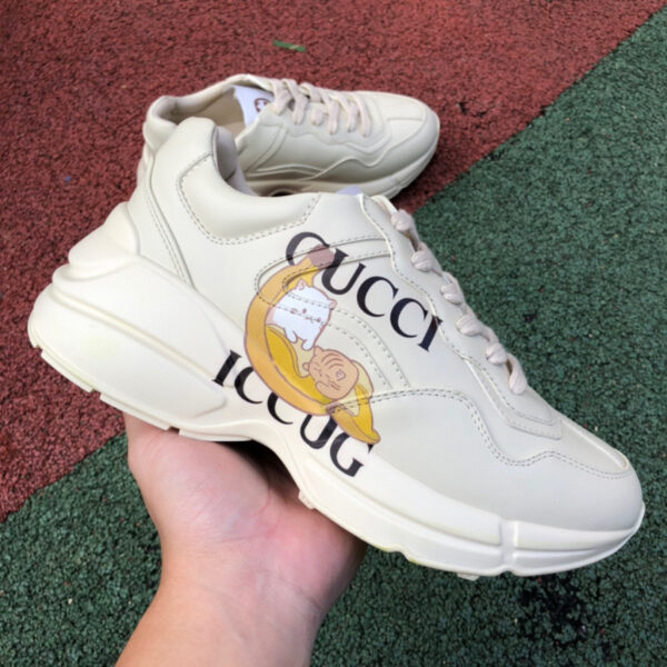 Gucci Rhyton Banana Sports Shoes - Image 9