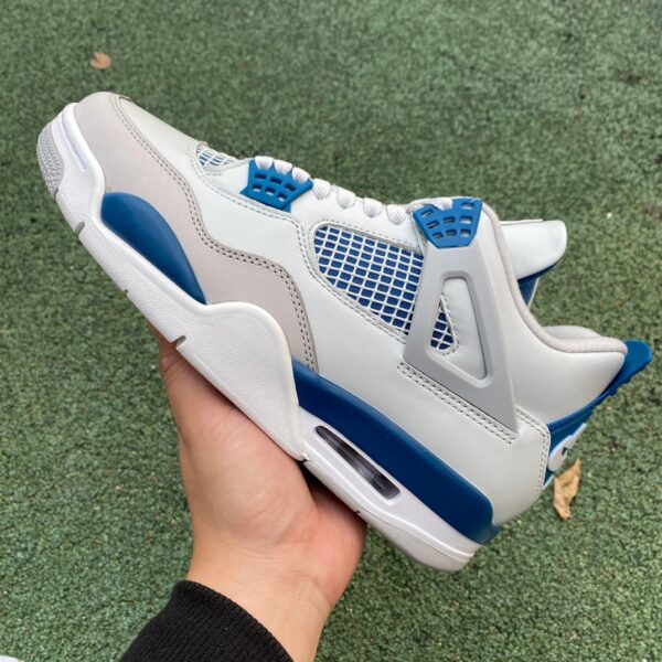 AJ4 white blue "Military Blue" 2024 white blue FV - Image 4