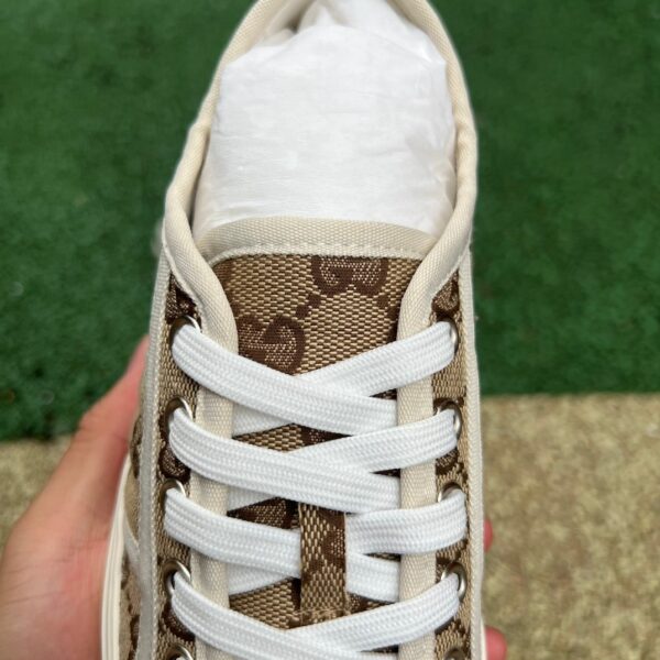 GUCCI Canvas Shoes Beige Brown - Image 8