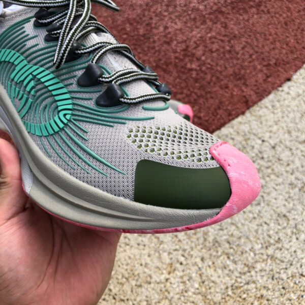 Gucci Running Shoes Gray Pink Green - Image 4