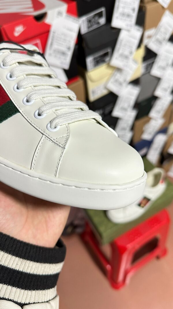 Gucci Little Bee White Shoes - Image 7
