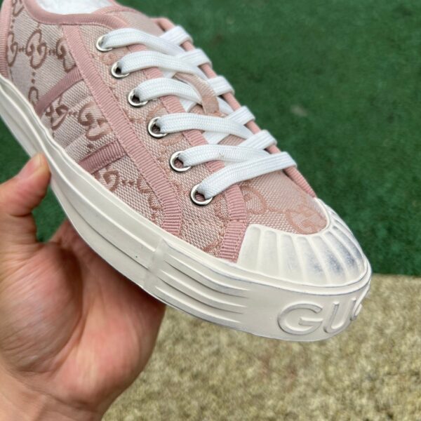 GUCCI Canvas Shoes White Pink - Image 7