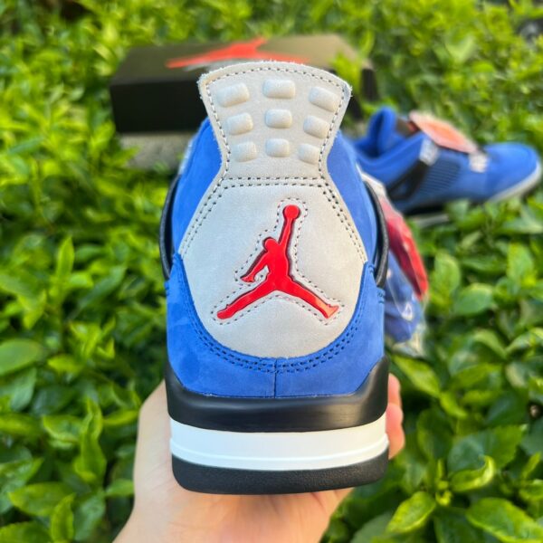 AJ4 blue and black Eminem x Jordan "Encore" low-top retro basketball shoes men's blue and black - Image 11