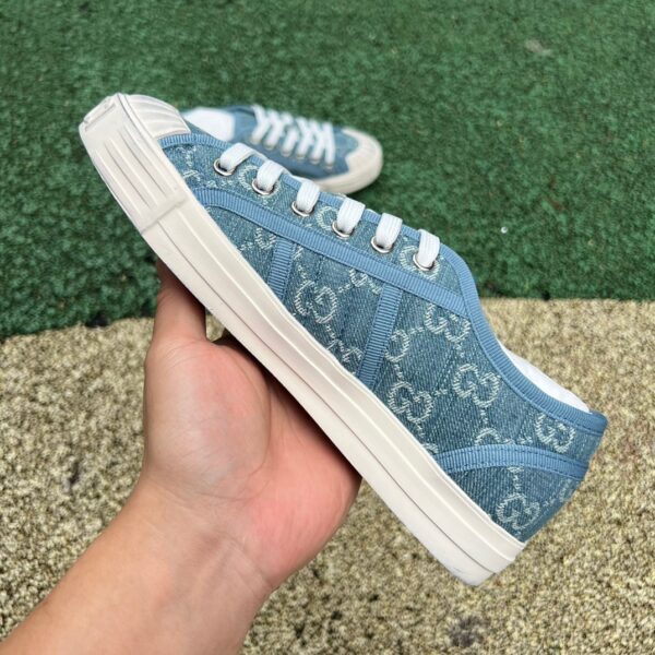 GUCCI Canvas Shoes Blue - Image 7