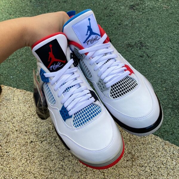 AJ4 Yuanyang⚡️produced by ljr💥 What The AJ4 red and blue Yuanyang basketball shoes CI1184-146 - Image 16