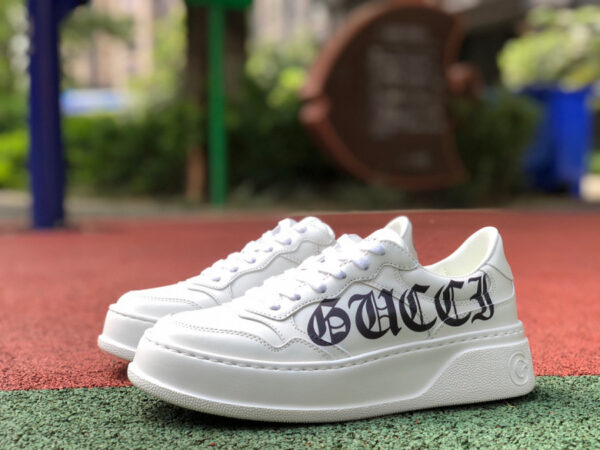 Gucci Thick-Soled White Pink And Purple