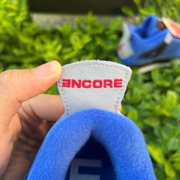 AJ4 blue and black Eminem x Jordan "Encore" low-top retro basketball shoes men's blue and black - Image 15