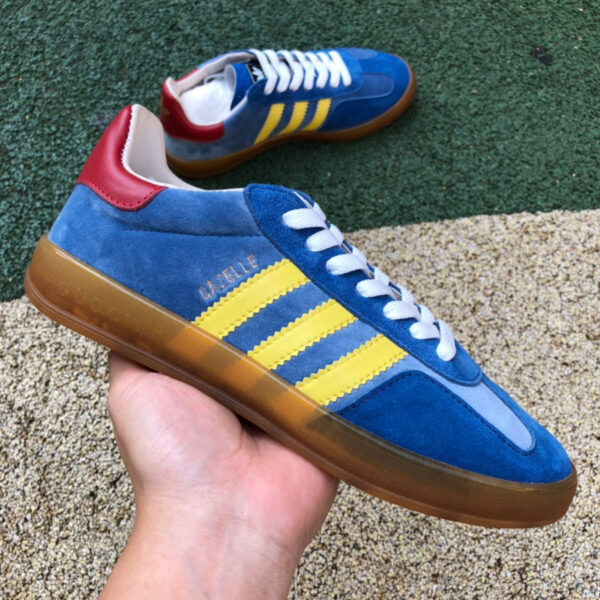 Gucci Co-Branded Adidas Blue Brown - Image 7