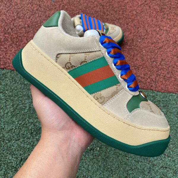 Gucci Thick-Soled Chubby Rice Gray Green - Image 10