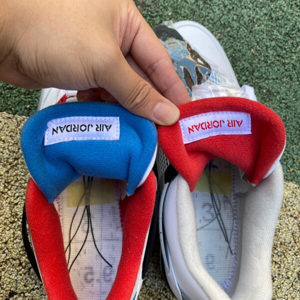AJ4 Yuanyang⚡️produced by ljr💥 What The AJ4 red and blue Yuanyang basketball shoes CI1184-146 - Image 4