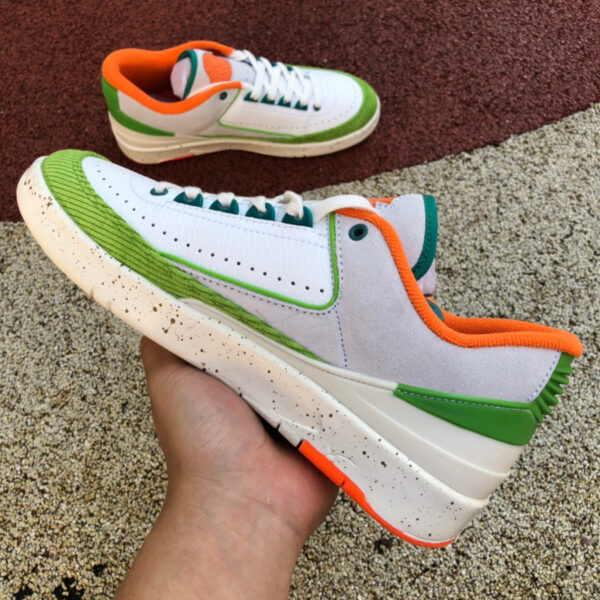 White Green Orange Titan x Air Jordan - Image 7