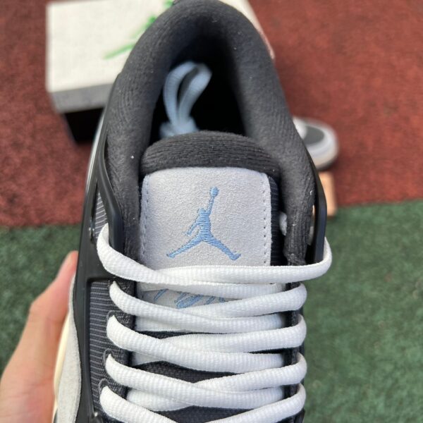aj4 low-top black gray Nike retro casual shoes basketball shoes FQ7938-002 - Image 3