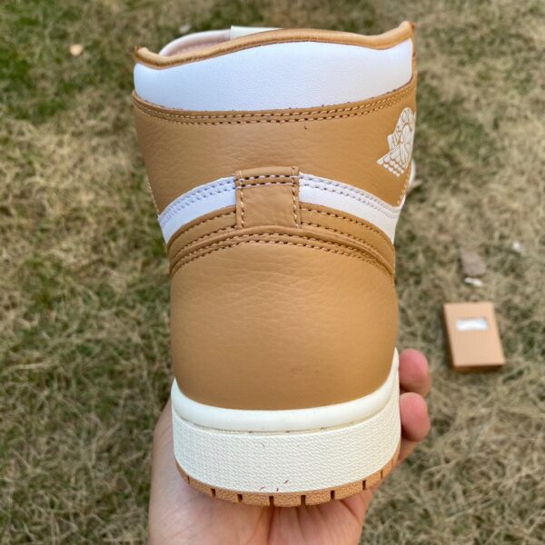 White Brown Air Jordan Retro Basketball - Image 5