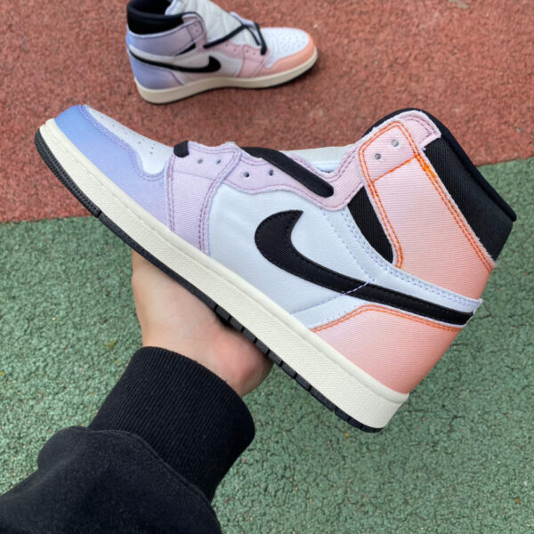 White Purple Pink Gradient Air Jordan - Image 5