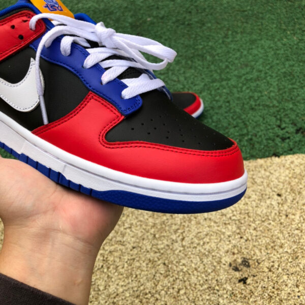 Dunk Black Red Blue Yellow Stitching - Image 7