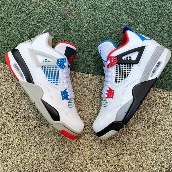 AJ4 Yuanyang⚡️produced by ljr💥 What The AJ4 red and blue Yuanyang basketball shoes CI1184-146 - Image 15