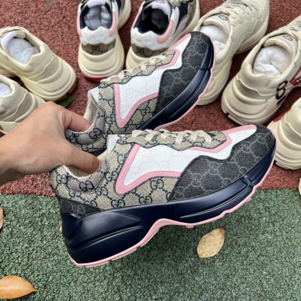 Gucci Rhyton Gray Pink Dark Blue - Image 6