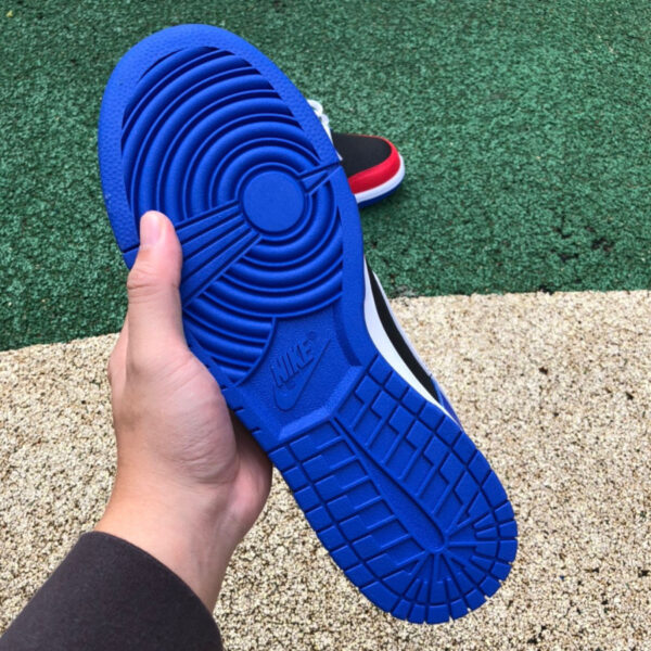 Dunk Black Red Blue Yellow Stitching - Image 8
