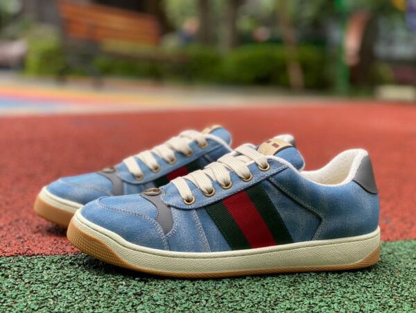 Gucci Denim Screener Round Toe