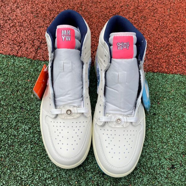 White Pink Blue Air Jordan "Pebble Beach" - Image 7