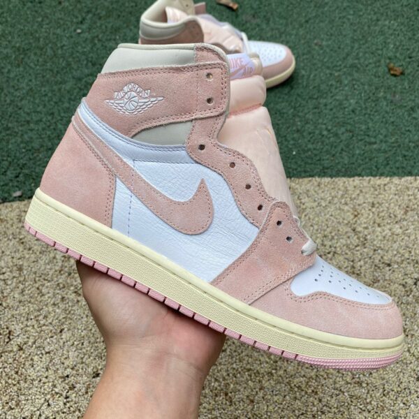 Washed White Pink Air Jordan - Image 7