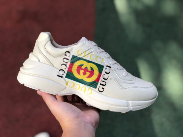 Gucci Rhyton Print Double G Sneakers - Image 8