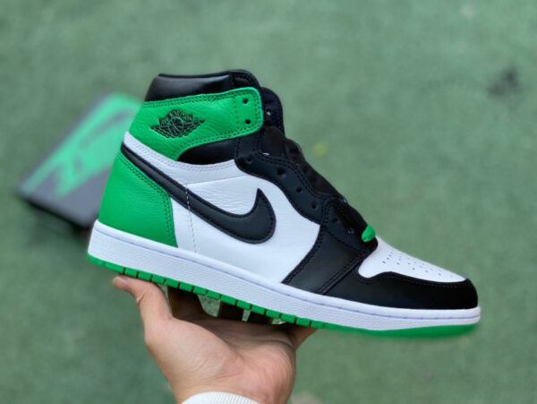 Black And White Green Air Jordan - Image 14