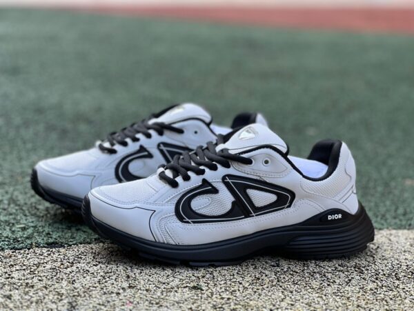 Dior B30 White and Black Mesh Fabric