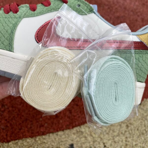 White Green Red Air Jordan Retro Low - Image 10
